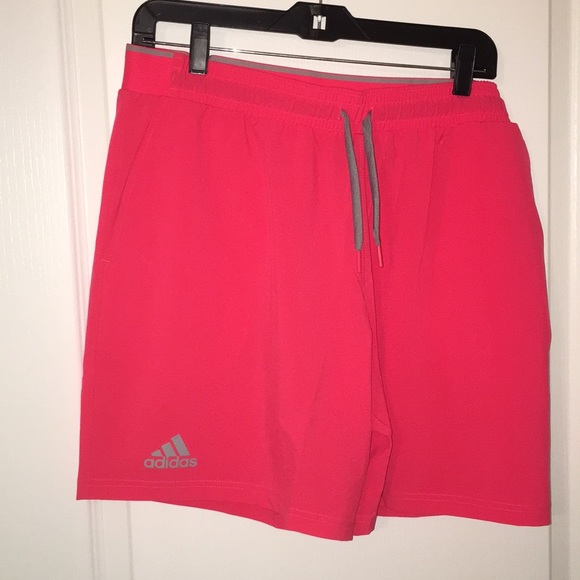pink adidas shorts mens